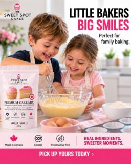 🧁 Little Bakers. Big Smiles.
Bake like a Boss.
👉 Pick up yours today!
#LittleBakers #FamilyBaking #MadeInCanada #CanadianMade #TheSweetSpotCakes