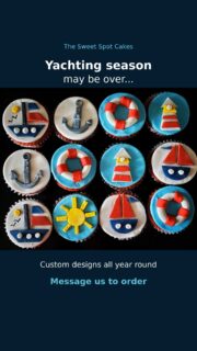 Yachting season is over, but we’re still making waves! ⛵🧁
Custom cupcakes inspired by your favourite hobby or sport. What’s yours? Tell us below! 👇
Message us to order.
#CustomCupcakes #SailingCupcakes #TorontoCupcakes #NorthYork #TheSweetSpotCakes